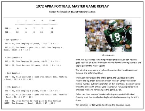 APBA FOOTBALL MASTER GAME – THE CLASSIC SPORTS GAMER