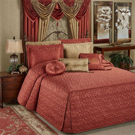 Cambridge Classics Cinnabar Fitted Quilted Oversized Bedspread Bedding