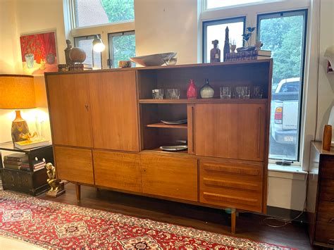 West German Shrunk Mid Century Modern Teak Wall Unit – Magpie Reclamations