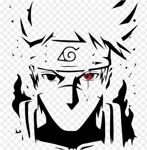 Kakashi Epic Artwork T - Naruto Black And White PNG Transparent With Clear Background ID 170469 ...