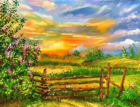 Countryside Painting by Marina Wirtz - Fine Art America