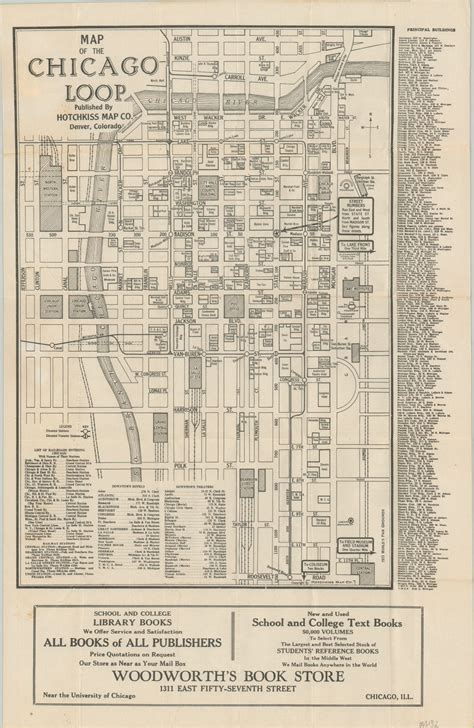 Map of the Chicago Loop | Curtis Wright Maps