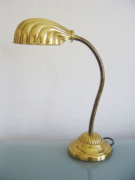 Rare Mid Century Modern TABLE LIGHT Desk Lamp LEAF Art Nouevo Tommaso ...