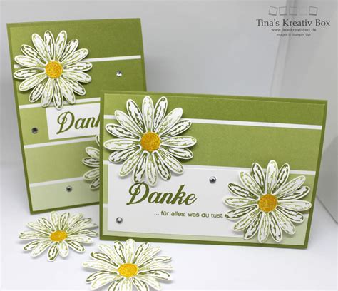 Dankeschön Karte Gänseblümchen - mit Produkten von Stampin' Up! Stampin Up Karten, Stampin Up ...