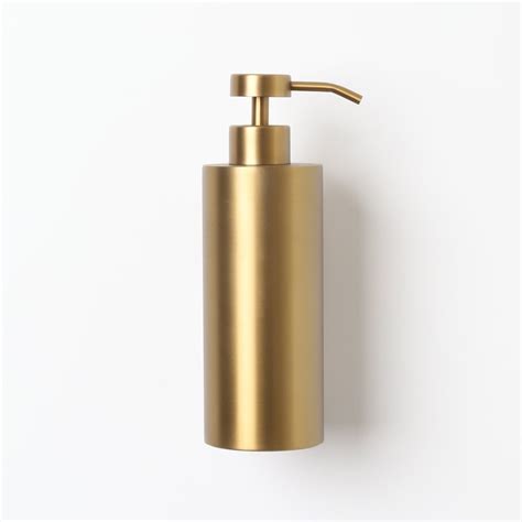 Lusso Wall Mounted Soap Dispenser Brushed Gold