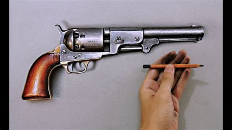 How I draw a crazy realistic gun "Fabiano Millani" - YouTube