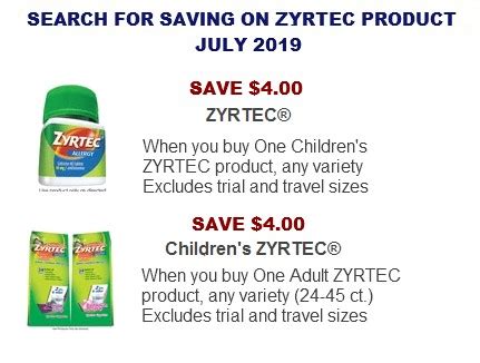 ZYRTEC Coupons | Coupon Network