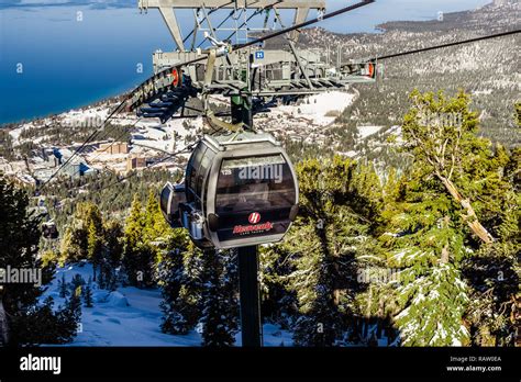 Lake tahoe and heavenly gondola hi-res stock photography and images - Alamy