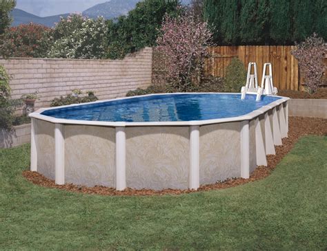 18' x 39' Oval 52" Whispering Wind II & In-Wall Step | Royal Swimming Pools