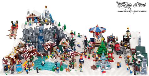 Another beautiful LEGO Winter Village display - All About The Bricks