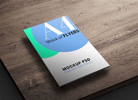 Free A4 Size Stack of Flyers Mockup PSD | Flyer mockup, Flyer mockup psd, Flyer