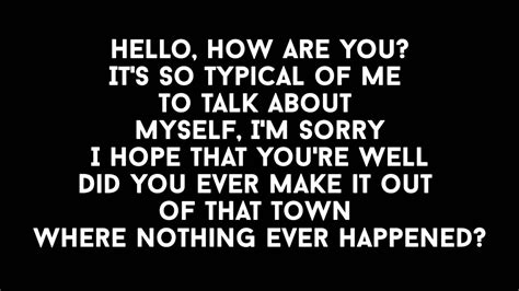 Adele - Hello - Lyrics [1080p] - YouTube