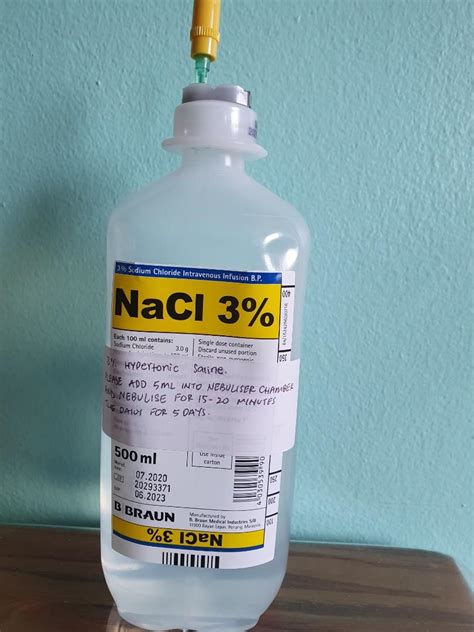 Hypertonic Saline NaCl 3%, Pet Supplies, Health & Grooming on Carousell