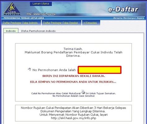 How To Register As Taxpayer Online (e-Daftar) [Read this to save RM100-300 every year] D-I-Y ...