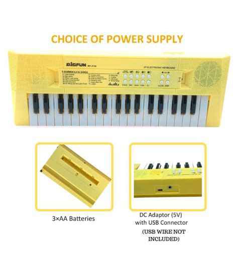 VikriDa Kids Keyboard Piano, 37 Keys Piano Keyboard for Kids Musical Instrument Gift Toys for ...