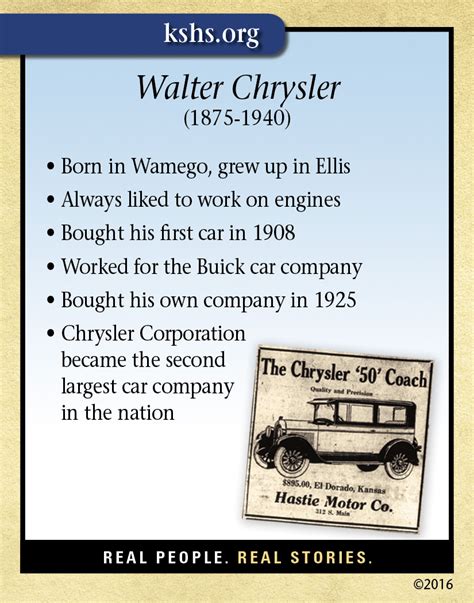 Walter Chrysler - Kansas Historical Society