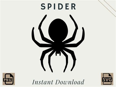 Spider Halloween PNG SVG Digital Download Printable - Etsy