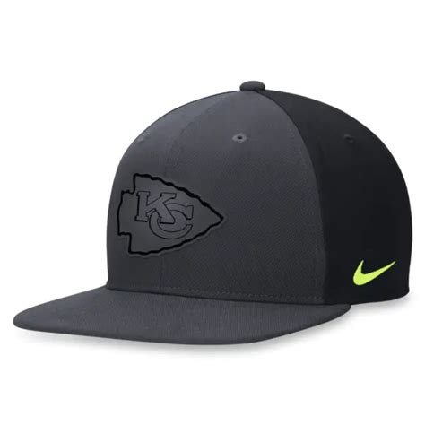 Nike Kansas City Chiefs Volt Dri-fit Nfl Adjustable Hat - Grey ...