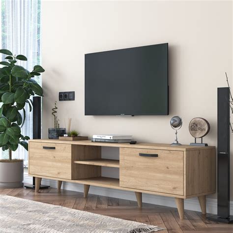 Free Standing Modern TV Stand with Drawers | Home Canvas