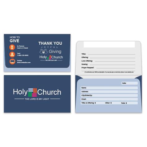 Custom Printed Church Envelopes - Long Flap, 3 5/8" x 6 1/2" | DesignsnPrint