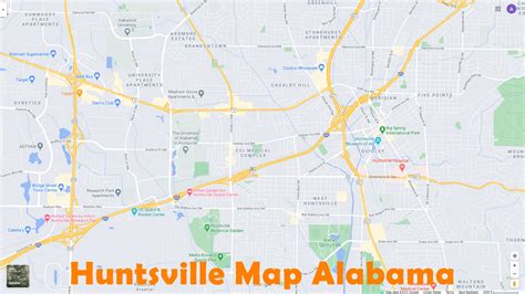 Huntsville, Alabama Map