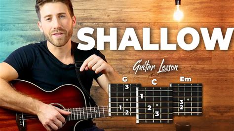 Shallow Guitar Tutorial (Lady Gaga and Bradley Cooper) Easy Chords Guitar Lesson - Kurt Berg