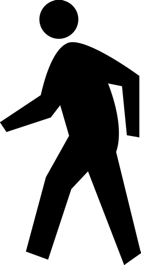 Pedestrian Crossing, Silhouette | ClipArt ETC