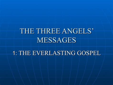 The Everlasting Gospel | PPT