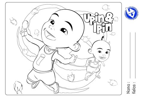 Mewarna Upin dan Ipin - CIKGUGRAFIK