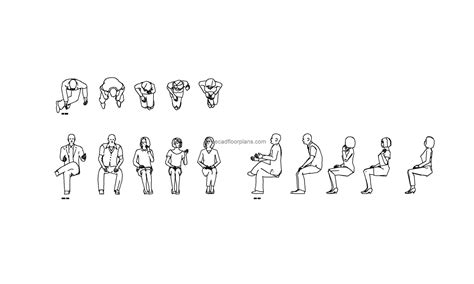 0 Result Images of People Sitting Cad Block - PNG Image Collection