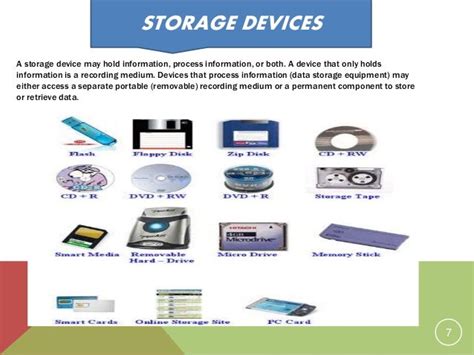 memory and storage devices