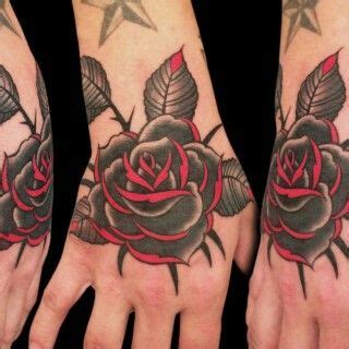 Black and Red Rose | Black red tattoo, Red rose tattoo, Black rose tattoos