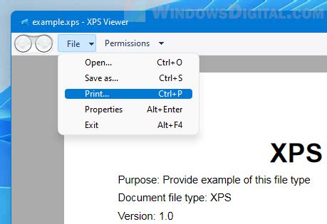 How to Open XPS File in Windows 11