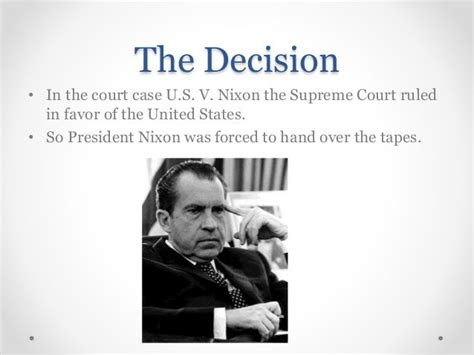 United States v Nixon