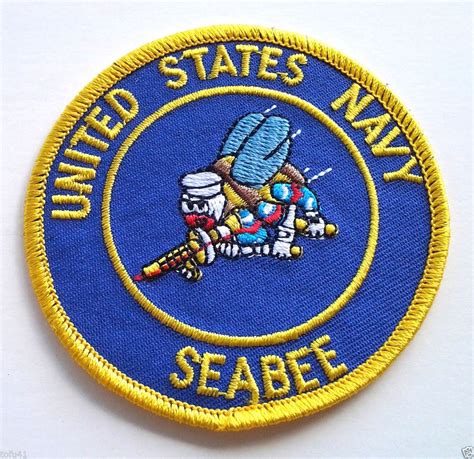 UNITED STATES NAVY SEABEES Military Veteran Biker Patch PM0580 EE | eBay | Navy seabees, United ...