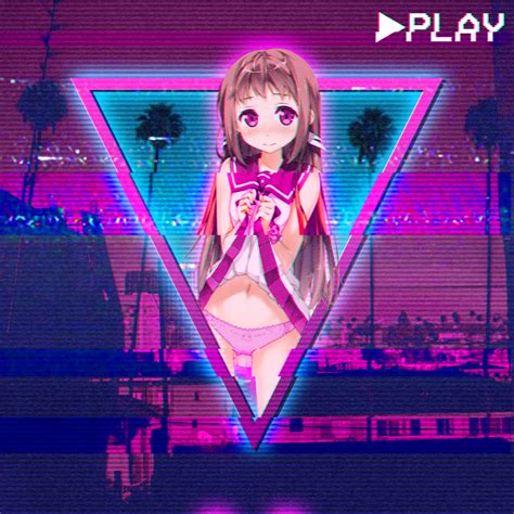 Wallpaper : vaporwave, anime girls, purple dresses, Kantoku 1080x1080 - Andi020290 - 1382795 ...