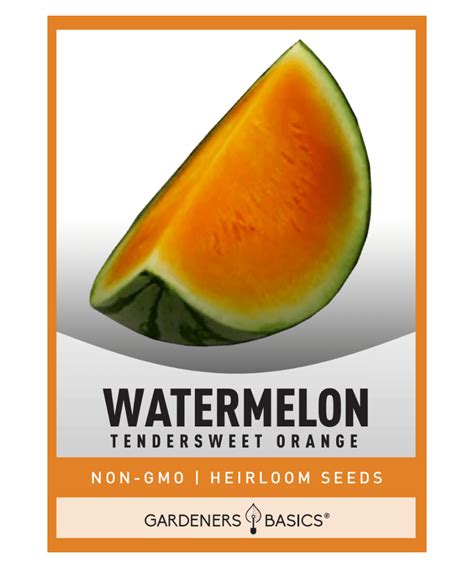 Tendersweet Orange Watermelon Seeds For Planting: Easy to Grow Variety ...