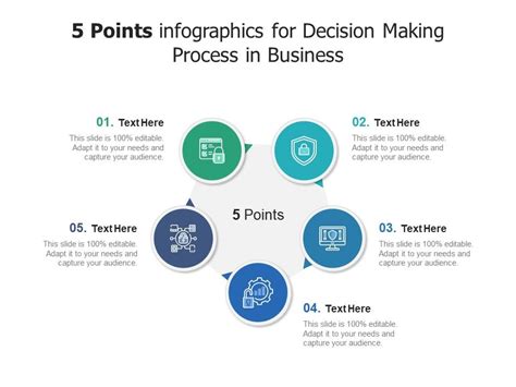 5 Points For Decision Making Process In Business Infographic Template ...