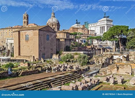 Roman Forum stock photo. Image of ruin, italy, architecture - 48278264