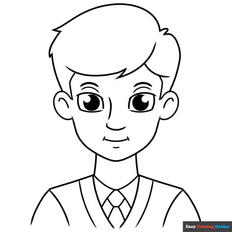 Cartoon Man Coloring Page | Easy Drawing Guides