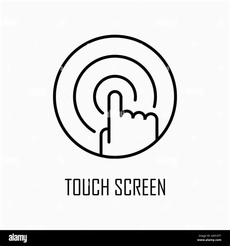 Touchscreen computer manipulation Stock Vector Images - Alamy