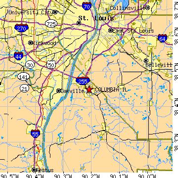 Columbia, Illinois (IL) ~ population data, races, housing & economy