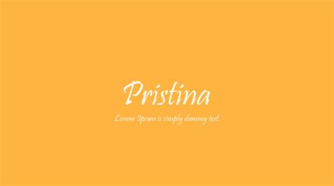 Pristina Font : Download Free for Desktop & Webfont