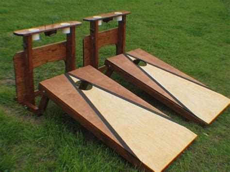 Cornhole Boards with Backstop-Drink Holders | Cornhole designs, Corn hole diy, Diy cornhole boards