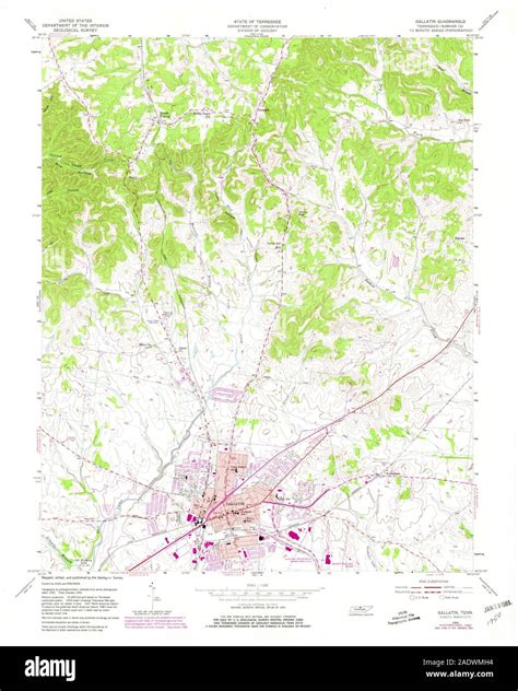 Map of gallatin Cut Out Stock Images & Pictures - Alamy