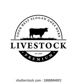 Livestock Logo Inspiration Flat Design Vector Stock Vector (Royalty ...