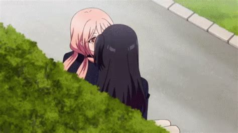 Cute Romantic Anime Kiss GIF