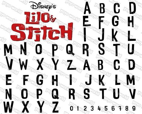 Lilo and Stitch Font, Stitch Font, Lilo Font, Lilo and Stitch Svg, Lilo ...