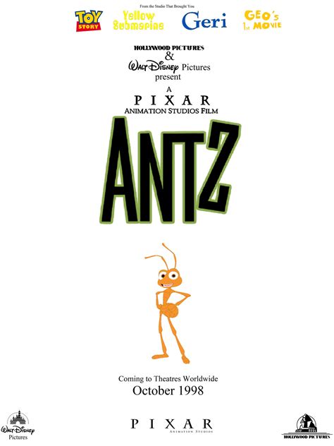 Hollywood, Disney and Pixar's Antz (1998) Poster by Blakeharris02 on ...