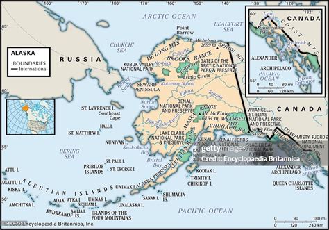 Physical Map Of Alaska, Physical Map Of The State Of Alaska, With An ...